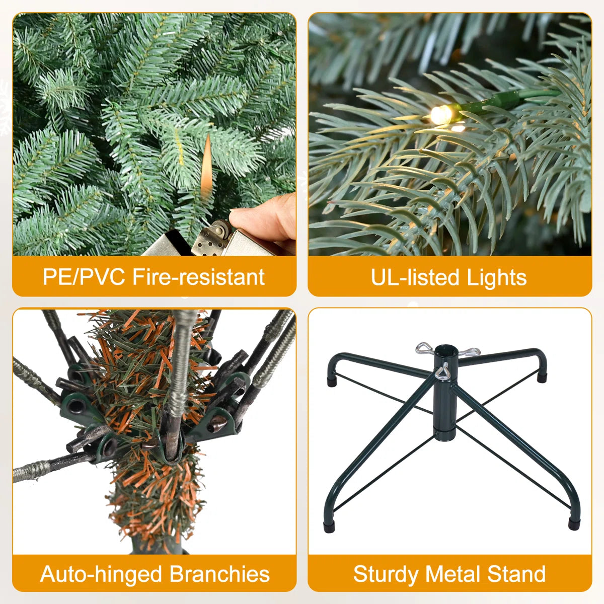 Lighted Artificial Christmas Tree