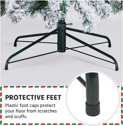 10ft Artificial Christmas Tree with Snow